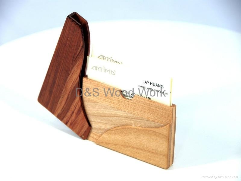 personalized wooden business card holder 3