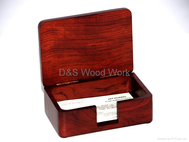 personalized wooden business card holder 4