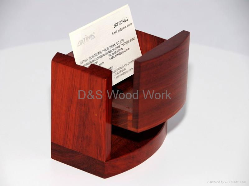 personalized wooden business card holder 5