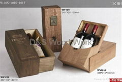 wooden red wine box