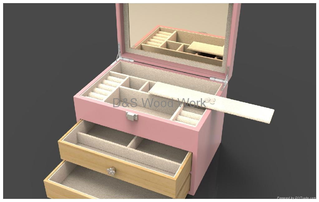 luxurious wooden cosmetics box 4