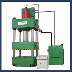 Low noise four column hydraulic punch