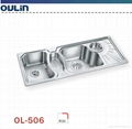 Oulin stainless steel durable triple