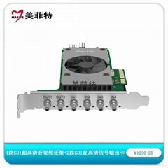 美菲特M1290-2D 4路SDI 2K超高清音視頻採集卡