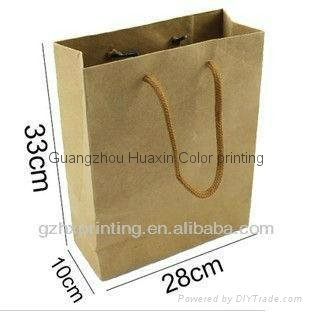 customized kraft brown paper bag