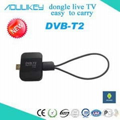 DVB-T2 pad TV tuner used for Android device