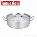 5L commercial stainless steel  induction stockpot