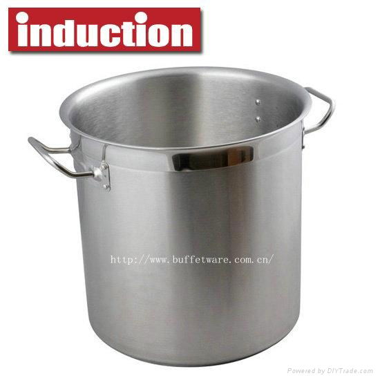 5L commercial stainless steel  induction stockpot 2