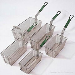 stainless steel rectangular fry basket