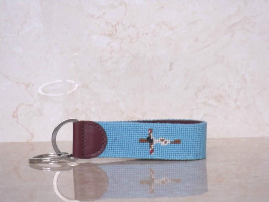 Hot-selling Needlepoint Key Fob Hand stitched Key Chain