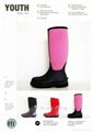 2015 New Fashion Ladies Neoprene Rubber Rain Boots 3