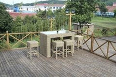 Round Rattan Bar Set Esr-14080