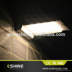 Eshine China Solar Supplier Solar powered LED Motion Sensor Wall Mounted Light