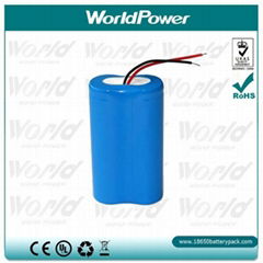 7.6v 2600mah rechargeable lithium battery pack