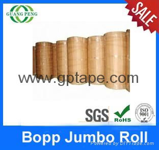 OEM China packed tape jumbo roll with strong adhesion 4