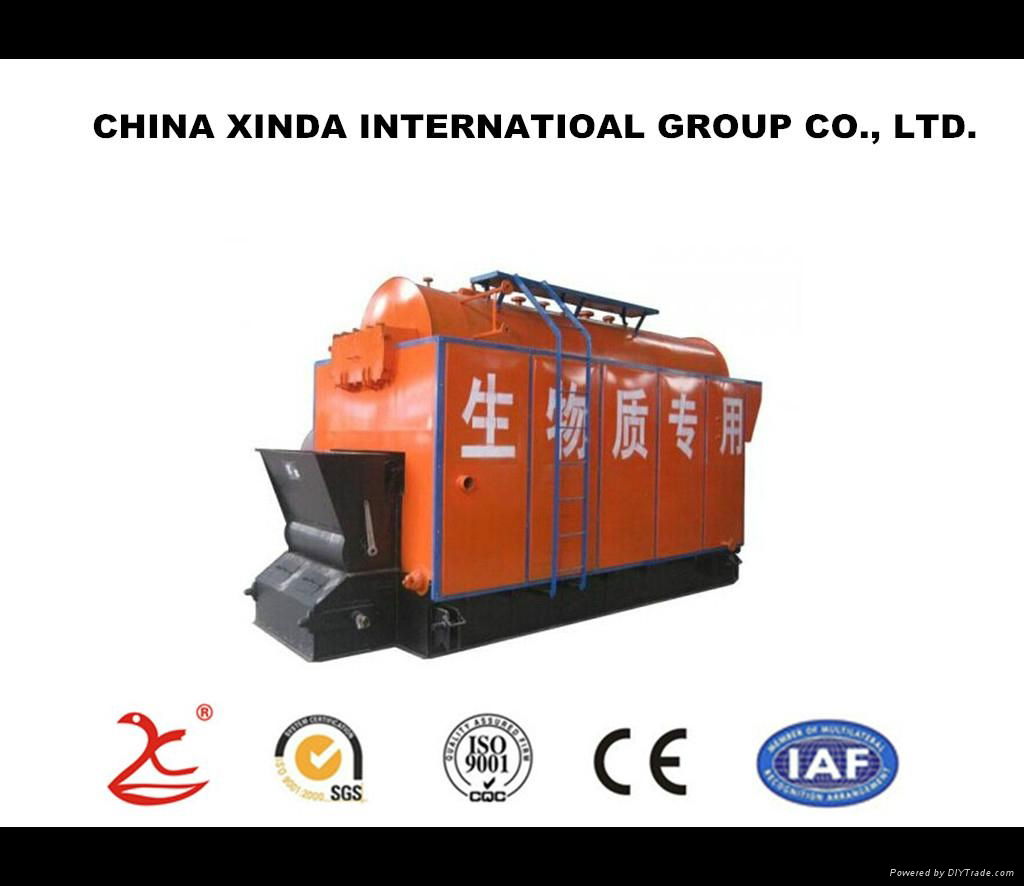 Horizontal type fire tube and water tube steam boiler