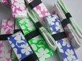 Flower printing tennis overgrips tacky feel