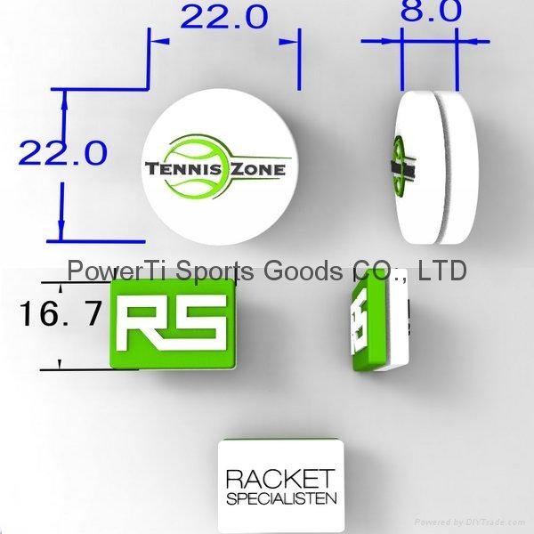 Custom design tennis racket dampeners shock absorbers 2