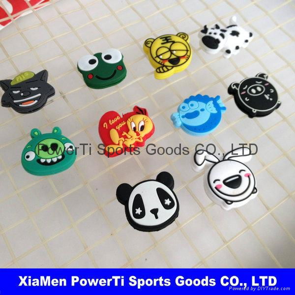 Animal shape tennis shock absorbers custom logo