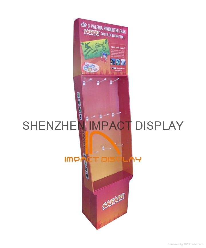Impact POP Cardboard Hooks Display Stand
