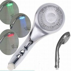 New Temperature Control RGB Color Changing LED shower head RC-9801