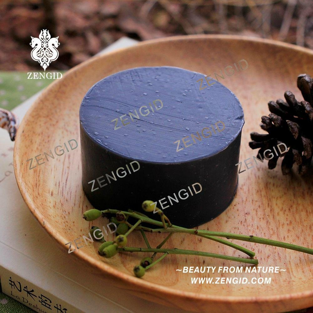 Bamboo Charcoal Pearl Powder Camellia Oil Cold Processed Handmade Soap 1