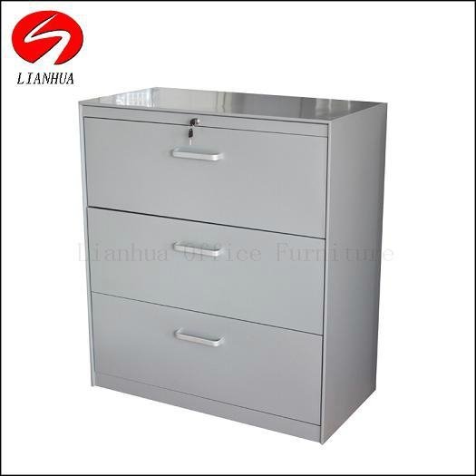 Lateral Steel File Cabinet with 3 Drawers