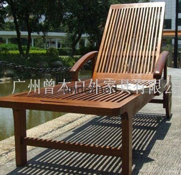 木折叠调节躺椅 4