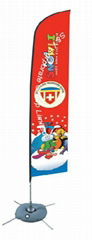 Custom outdoor double sided cheap bow banner