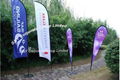 Custom outdoor polyester feather banner