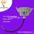 12w waterproof LED downlight 