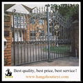 Beautiful swing wrought iron entrance gate with fashion designs 5