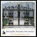 Elegant Arch Top Double Wrought Iron Entrance Gate Main Gate 2