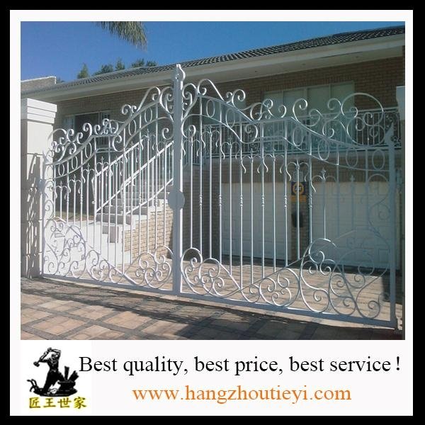 Antique and high quality swing iron gate design 4
