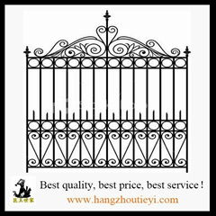 Beautiful swing wrought iron entrance gate with fashion designs