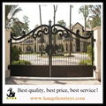 High quality hand hammered wrought iron gate models 2