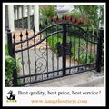 High quality hand hammered wrought iron gate models 4