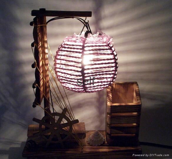 Creative wooden--table lamp---Home Decoration lighting 2