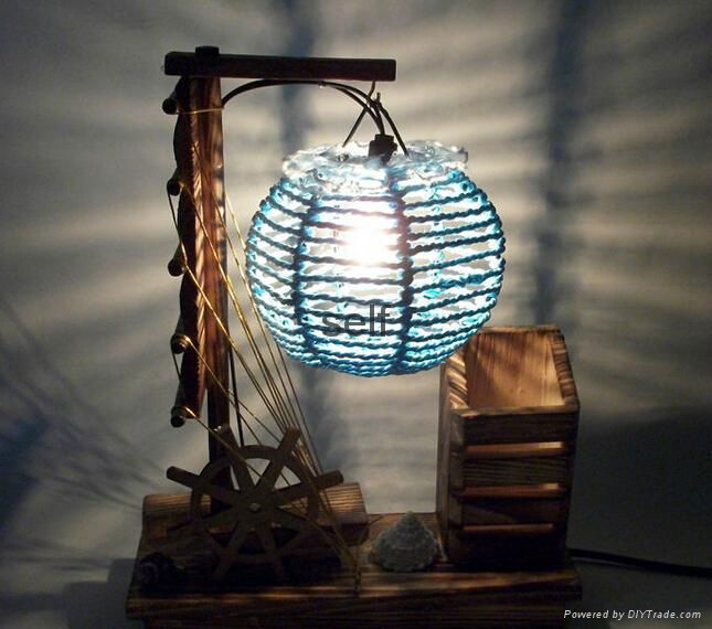 Creative wooden--table lamp---Home Decoration lighting 5