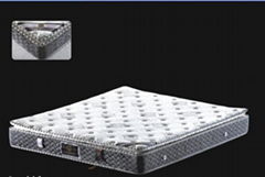 pocket soft  memory foam hotel bed latex spring mattress