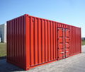 Colorful container powder coating