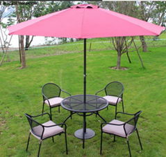 Outdoor big umbrella powder coating