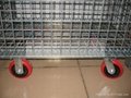 Non-standard folding warehouse cages with wheels 4