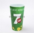 950ml 32OZ lenticular cup with lid and straw 