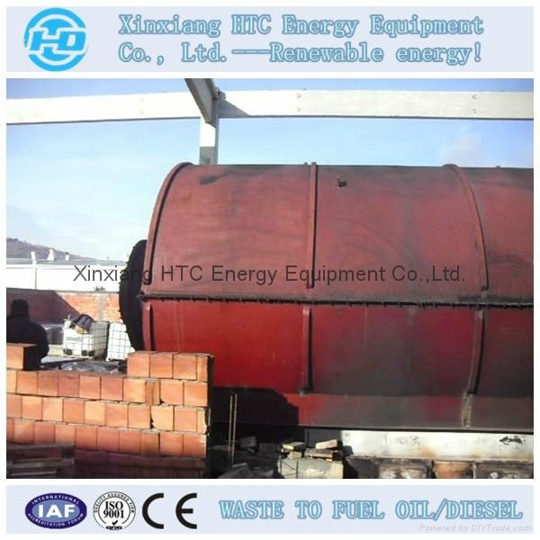 High working efficiency automatic waste tyre pyrolysis machine 4