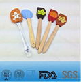 2014 Printed Silicone Spatulas Set