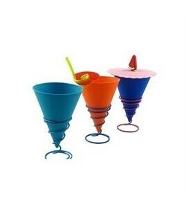 Promotional Summer Party Silicone Ice Cream Mini Cup with Straw Tube
