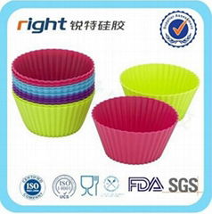 Food Grade Custom Single Silicone Cupcake Muffin Molds