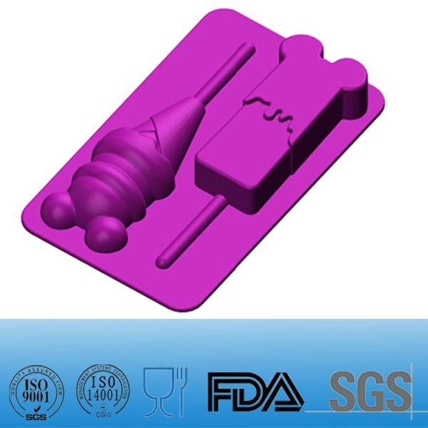 Various DIY Silicone Popsicle Molds of Kitchenware for Kids
