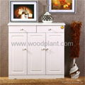 Three doors Two drawers wooden shoe